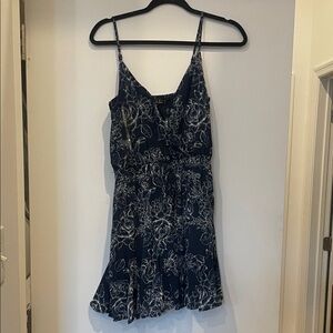 Marshalls Navy and White Floral Dress